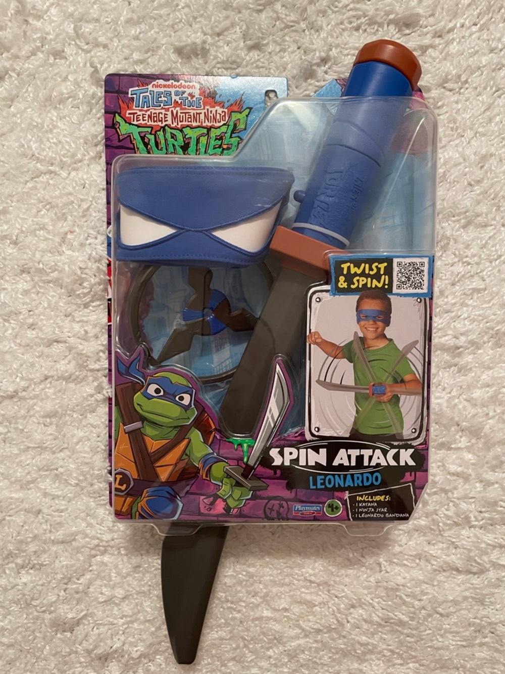 Teenage Mutant Ninja Turtles Spin Attack Leonardo Play set NWT
